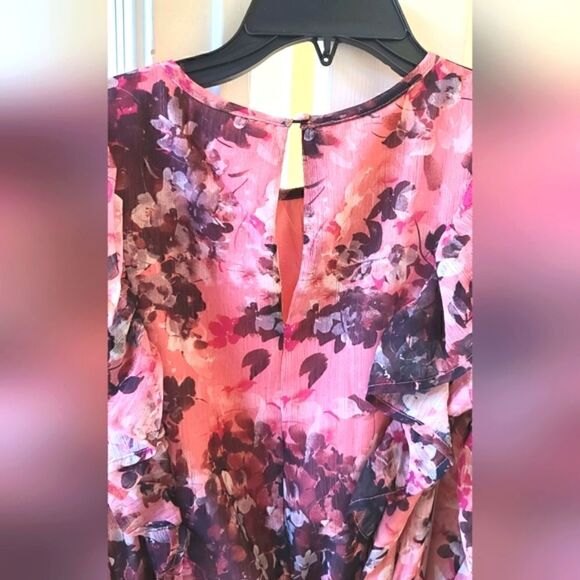 Rachel Parcell Floral Print Ruffle Dress Size 4 NEW - Picture 7 of 9
